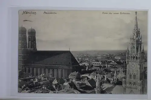 AK München Frauenkirche und Turm des neuen Rathaus #PI894