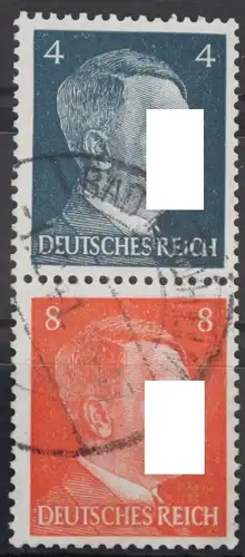 Deutsches Reich Zd S278 gestempelt Zusammendruck ungefaltet #VG716