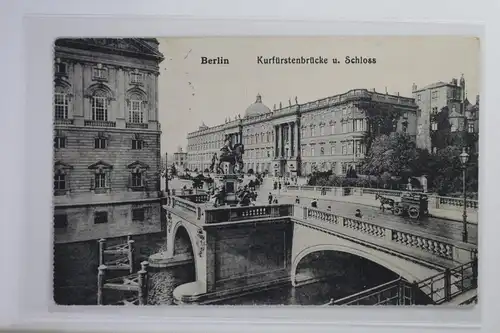 AK Berlin Kurfürstenbrücke u. Schloss Feldpost 1918 #PI927