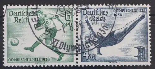Deutsches Reich Zd W105 gestempelt Zusammendruck ungefaltet #VA859