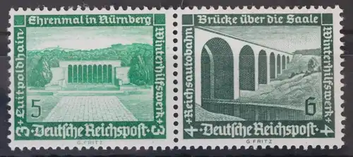 Deutsches Reich Zd W119 postfrisch Zusammendruck ungefaltet #VG041