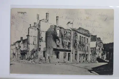 AK Longuyon Straßenansicht Feldpost 1915 #PI878