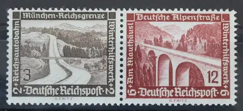 Deutsches Reich Zd W115 postfrisch Zusammendruck ungefaltet #VG015