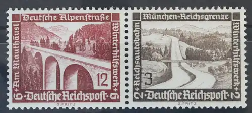 Deutsches Reich Zd W117 postfrisch Zusammendruck ungefaltet #VG027
