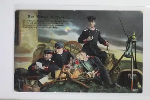 AK Deutschland Des Königs Grenadiere 1915 #PI959