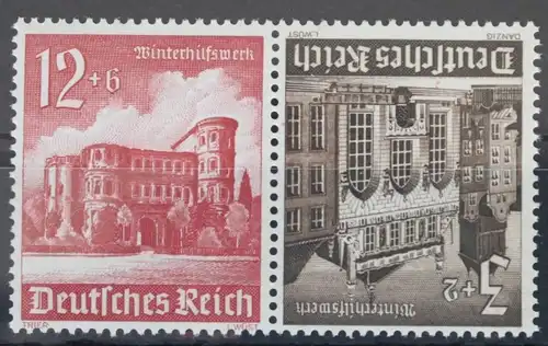 Deutsches Reich Zd K37 postfrisch Zusammendruck ungefaltet #VG480