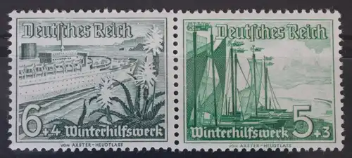 Deutsches Reich Zd W123 postfrisch Zusammendruck ungefaltet #VG100