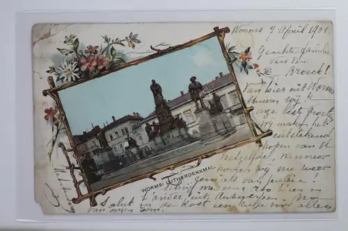 AK Worms a. Rh. Lutherdenkmal 1901 #PI921