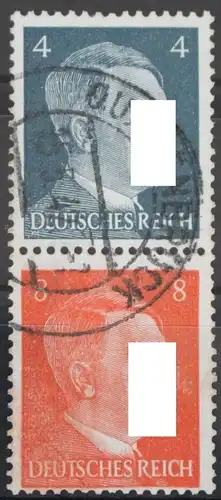 Deutsches Reich Zd S278 gestempelt Zusammendruck ungefaltet #VG715
