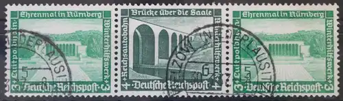 Deutsches Reich Zd W120 gestempelt Zusammendruck ungefaltet #VG046