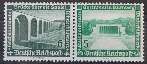 Deutsches Reich Zd W121 postfrisch Zusammendruck ungefaltet #VG060
