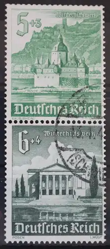 Deutsches Reich Zd S258 gestempelt Zusammendruck ungefaltet #VG387