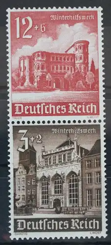 Deutsches Reich Zd S266 postfrisch Zusammendruck ungefaltet #VG443