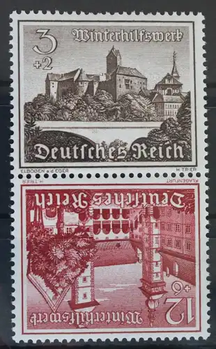 Deutsches Reich Zd SK36 postfrisch Zusammendruck ungefaltet #VG356