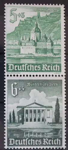 Deutsches Reich Zd S258 postfrisch Zusammendruck ungefaltet #VG377