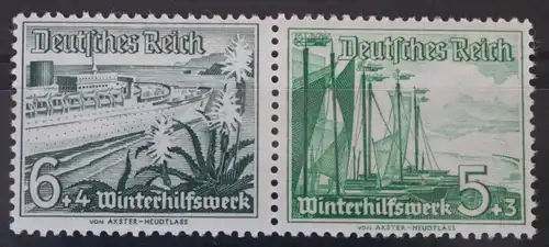 Deutsches Reich Zd W123 postfrisch Zusammendruck ungefaltet #VG098