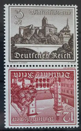 Deutsches Reich Zd SK36 postfrisch Zusammendruck ungefaltet #VG355