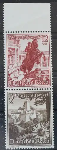 Deutsches Reich Zd S249 postfrisch Zusammendruck ungefaltet #VG237