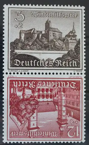 Deutsches Reich Zd SK36 postfrisch Zusammendruck ungefaltet #VG358
