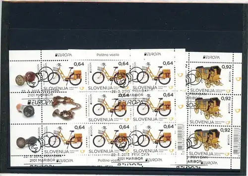 Slowenien Kleinbogen 992-93 gestempelt Post #JJ978