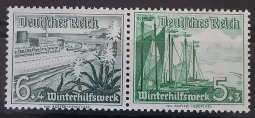 Deutsches Reich Zd W123 postfrisch Zusammendruck ungefaltet #VG097