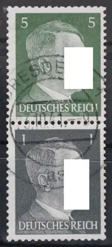 Deutsches Reich Zd S270 gestempelt Zusammendruck ungefaltet #VG669