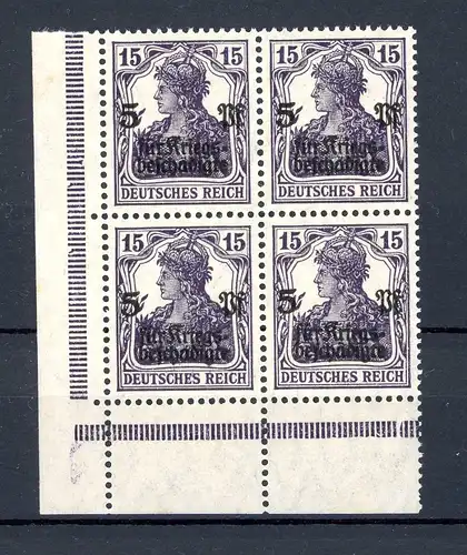 Deutsches Reich 4er Block 106 c postfrisch geprüft Oechsner #JJ891