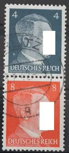Deutsches Reich Zd S278 gestempelt Zusammendruck ungefaltet #VG717