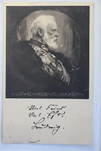 AK Bayern Ludwig III. König von Bayern #PJ114