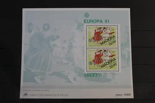Portugal Madeira Block 2 mit 70 postfrisch #VI966