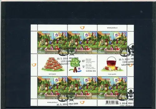 Slowenien Kleinbogen 1065 gestempelt Kinder #JJ980