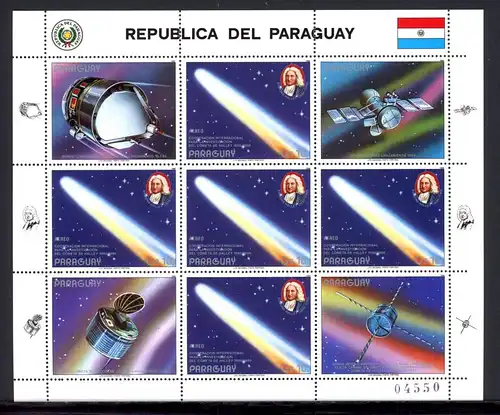 Paraguay Kleinbogen 3974 postfrisch Halley´scher Komet #JE745