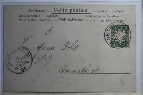 AK Deutschland Grußkarte 1901 #PJ147