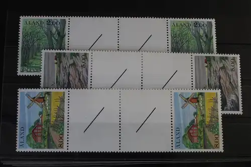 Aland 11-13 postfrisch als Zwischenstegpaare #VJ872