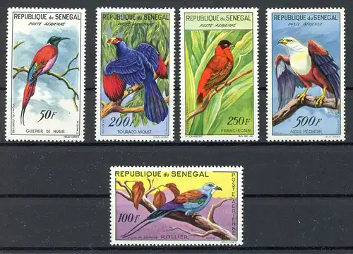 Senegal 239-243 postfrisch Vögel #JD336