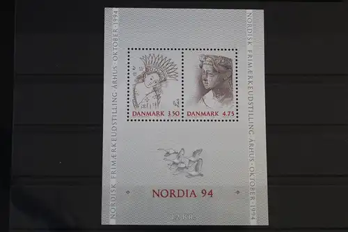 Dänemark Block 8 mit 1023-1024 postfrisch #VI905