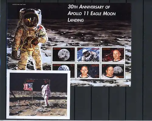 Grenada Kleinbogen 3946-3951, Block 527 postfrisch Raumfahrt #GF725