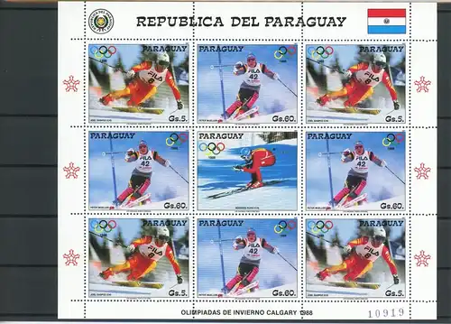 Paraguay Kleinbogen 4178-4179 postfrisch Olympische Spiele #ID447