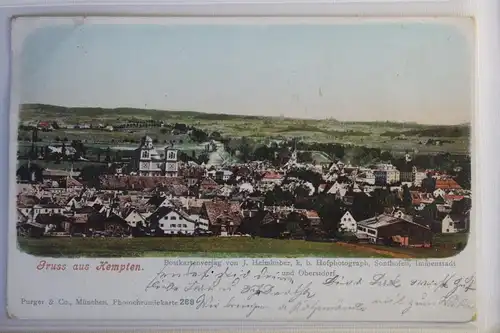 AK Kempten (Allgäu) Ortsansicht 1900 #PJ096