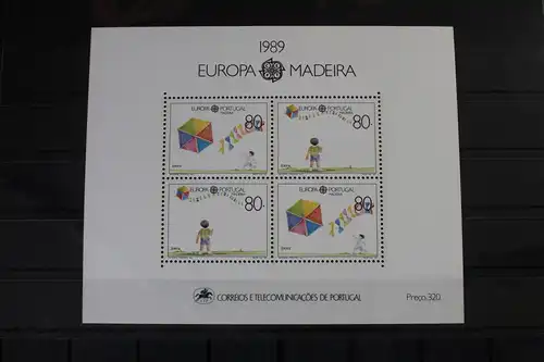 Portugal Madeira Block 10 mit 125-126 postfrisch #VJ976