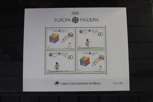 Portugal Madeira Block 10 mit 125-126 postfrisch #VJ978