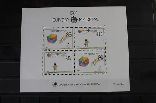 Portugal Madeira Block 10 mit 125-126 postfrisch #VJ975