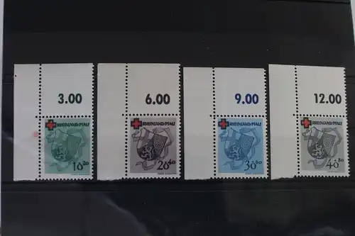 Fr. Zone Rheinland-Pfalz 42A-45A postfrisch als Eckrand #VL719