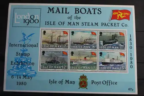 Großbritannien Isle of Man Block 3 mit 166-171 postfrisch #VL186