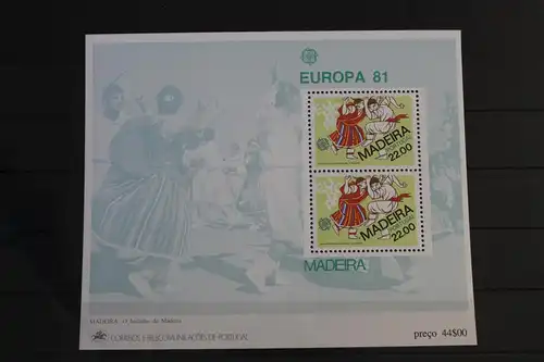 Portugal Madeira Block 2 mit 70 postfrisch #VI968