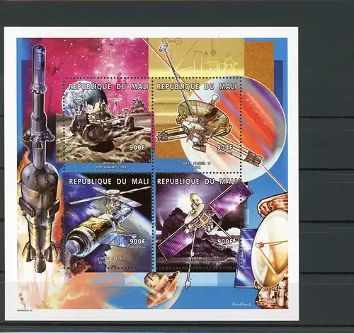 Mali Kleinbogen 2275-2278 postfrisch Raumfahrt #GE788