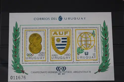 Uruguay Block 39 mit 1499-1501 postfrisch #VL357