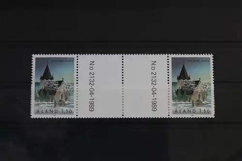 Aland 37 postfrisch als Zwischenstegpaar #VI756