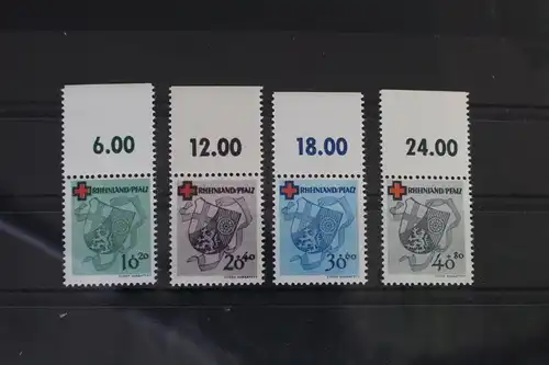 Fr. Zone Rheinland-Pfalz 42A-45A postfrisch mit Oberrand #VL718