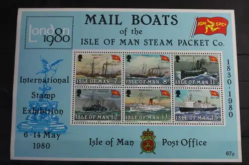 Großbritannien Isle of Man Block 3 mit 166-171 postfrisch #VL187